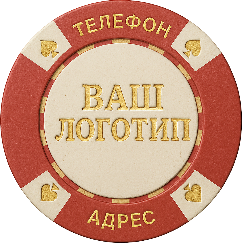 Покерная фишка с вашим логотипом