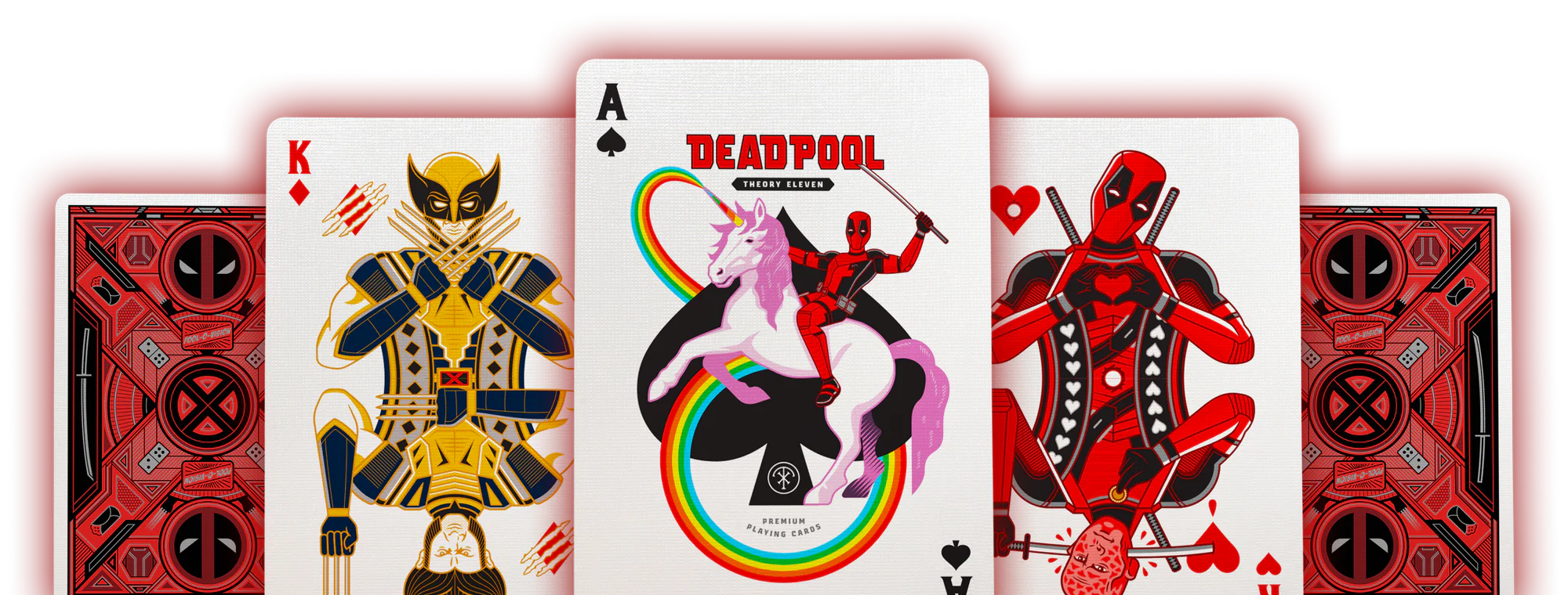 печать игральных карт Theory11 Deadpool Playing Cards