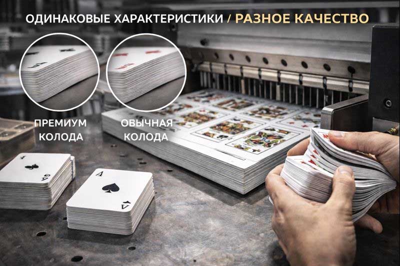 Почему одинаковые характеристики не гарантируют одинаковое качество игральных карт