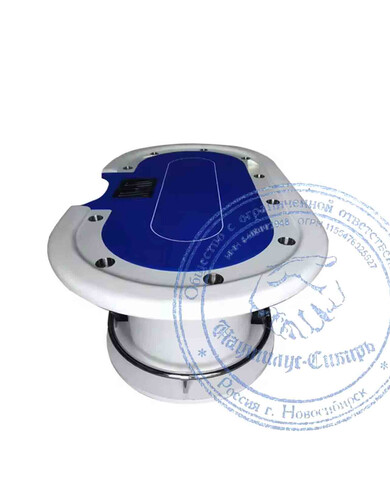 Овальный белый покерный стол