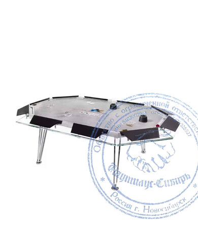 Стол для покера стеклянный на 10 игроков