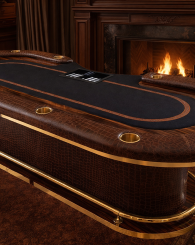 Стол для покера кожанный