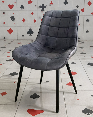 Стул-кресло со спинкой для казино велюр