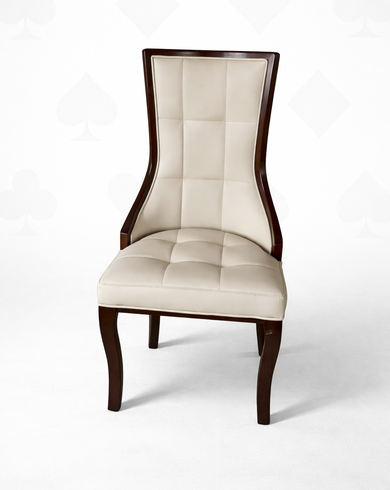 Белый покерный стул