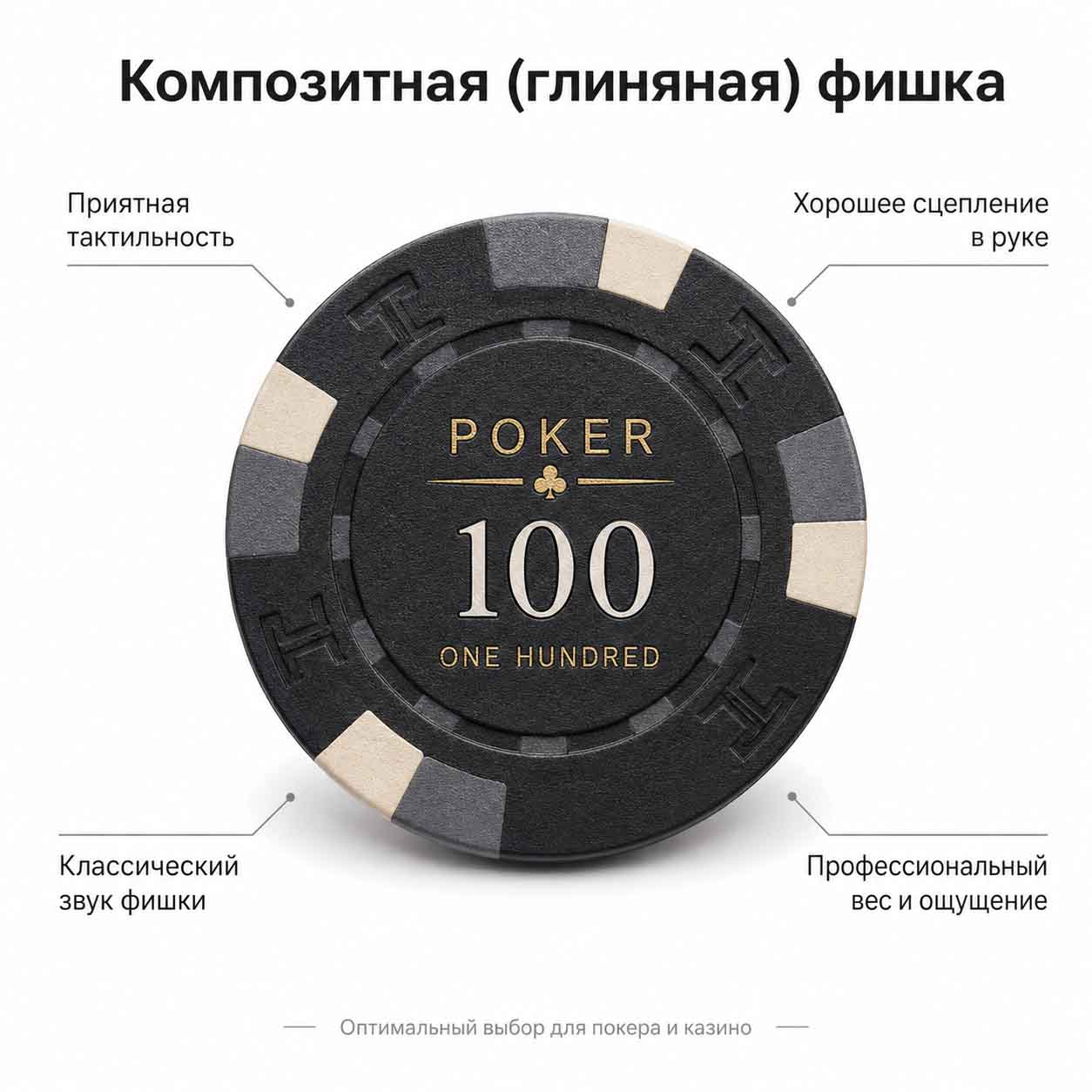 Композитные или глиняные покерные фишки